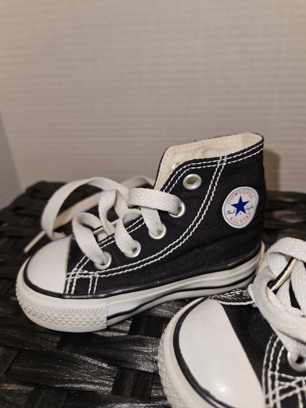 Converse Kids Black and White High-Top Sneakers